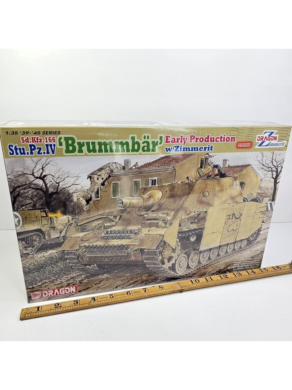 SEALED Dragon 6596 1/35 Sd.Kfz.166 Stu.Pz.IV Brummbar Early Production Zimmerit